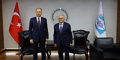 İçişleri Bakanı Yerlikaya'dan Başkan Büyükkılıç'a Ziyaret