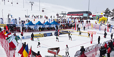 Kar Voleybolu Avrupa Kupası heyecanı Erciyes’te yaşandı