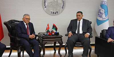 Kardeş şehirler Kayseri ile Libya'nın Mısrata şehri belediye başkanları bir araya geldi