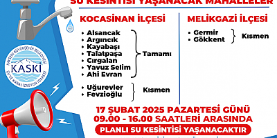 KASKİ'den 11 Mahalle İçin Su Kesintisi Uyarısı