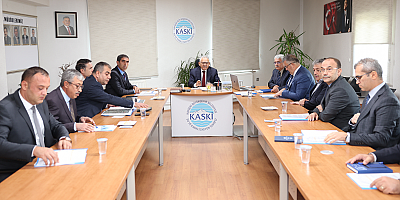KASKİ Genel Müdürlüğü'nde Yatırım Değerlendirme Toplantısı yapıldı
