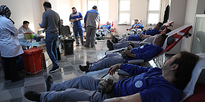 KASKİ Personelinden Kan Bağışına Destek