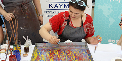 KAYMEK’ten Kardeş Şehir Mostar’da Ebru Atölye Çalışması