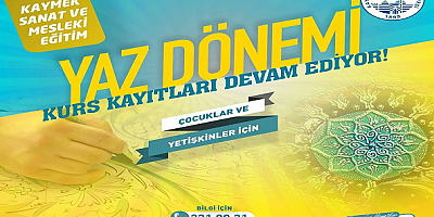 KAYMEK Yaz Dönemi Kurs Kayıtları Sürüyor
