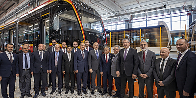  Kayseri Anafartalar-Şehir Hastanesi-Mobilya Kent Tramvay Hattı'nın ilk tramvay aracı banttan indirildi