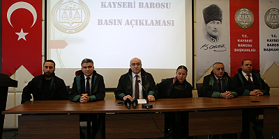 Kayseri Barosu'ndan avukatlara saldırıya kınama