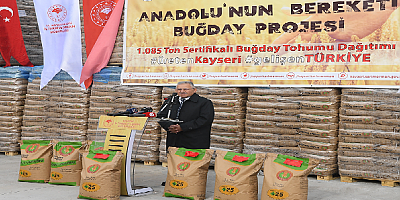 Kayseri Büyükşehir'den Tohum Desteği Sürüyor