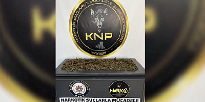 Kayseri'de 1 kilo 814 gram uyuşturucu madde ele geçirildi