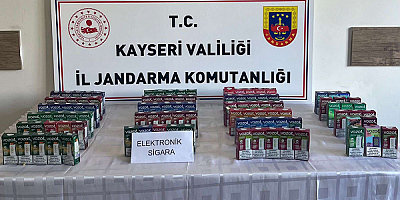 Kayseri'de 102 adet kaçak elektronik sigara ele geçirildi