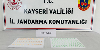 Kayseri'de 176 adet sentetik uyuşturucu ele geçirildi
