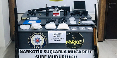 Kayseri'de 2 kilo 700 gram sentetik uyuşturucu ele geçirildi