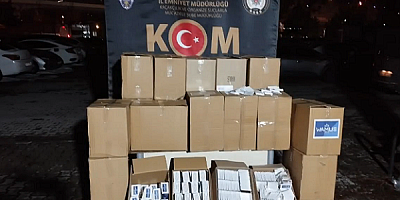 Kayseri'de 250 bin dal makaron ele geçirildi