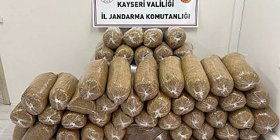 Kayseri'de 285 kg kaçak tütün ele geçirildi