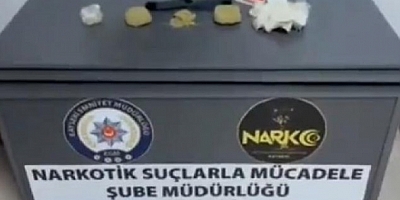 Kayseri'de 3 kilogram esrar ele geçirildi