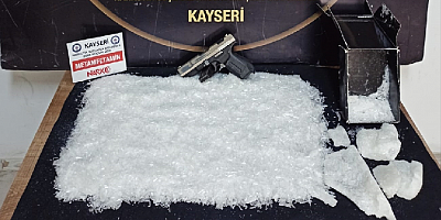 Kayseri'de 3 kilogram sentetik uyuşturucu ele geçirildi
