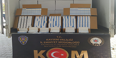 Kayseri'de 3 milyon boş makaron ele geçirildi