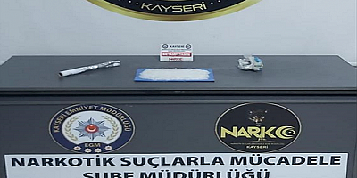 Kayseri'de 314 gram sentetik uyuşturucu ele geçirildi