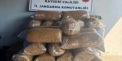 Kayseri'de 350 kg kaçak tütün ele geçirildi