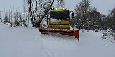 Kayseri'de 38 kırsal mahalle yolunda ulaşım sağlanamıyor