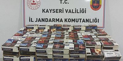 Kayseri'de 40 bin adet kaçak sigara elegeçirildi