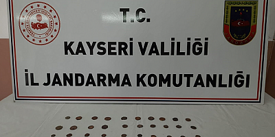 Kayseri'de 40 sikke ele geçirildi