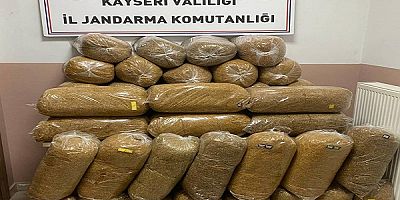 Kayseri'de 400 kg kaçak tütün ele geçirildi