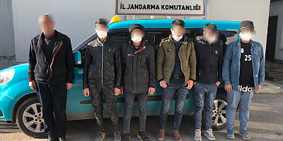 Kayseri'de 5 kaçak göçmen ve bir insan kaçakçısı yakalandı