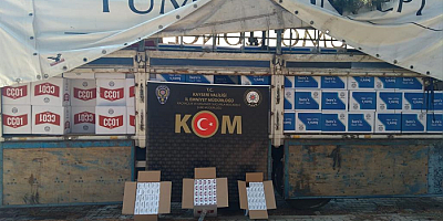 Kayseri'de 5 milyon makaron ele geçirildi