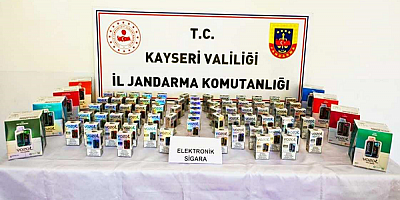 Kayseri'de 70 Kaçak Elektronik Sigara Ele Geçirildi