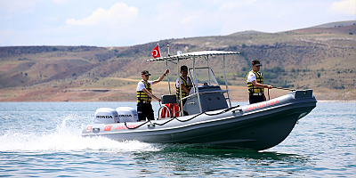 Kayseri'de 752 kilometrekarelik iç sularda jandarma görev başında