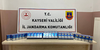 Kayseri'de 770 paket kaçak sigara ele geçirildi