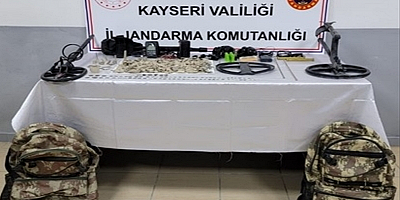 Kayseri'de 886 parça tarihi eser ele geçirildi