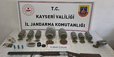 Kayseri'de 915 Gram uyuşturucu madde ele geçirildi