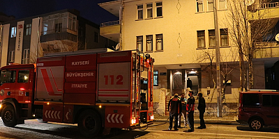 Kayseri'de apartman dairesinde çıkan yangın söndürüldü