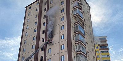 Kayseri'de apartman dairesinde çıkan yangın söndürüldü