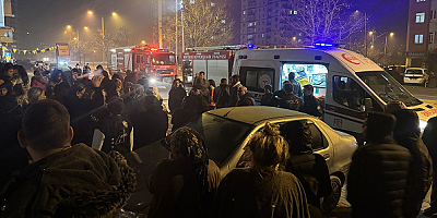 Kayseri'de apartman dairesindeki yangında 4 kişi dumandan etkilendi