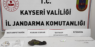 Kayseri'de aracında uyuşturucu bulunan şüpheli yakalandı