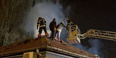 Kayseri'de bekçi kulübesinde yangın çıktı