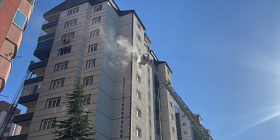 Kayseri'de binada çıkan yangında 5 kişi dumandan etkilendi