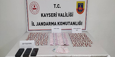 Kayseri'de binlerce sentetik hap ele geçirildi