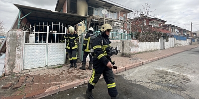 Kayseri'de bir evde çıkan yangın hasara neden oldu