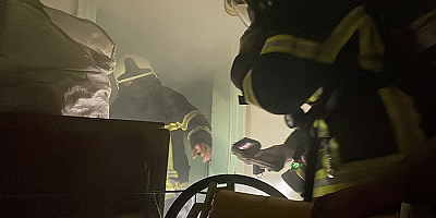Kayseri'de bir evin banyosunda çıkan yangın söndürüldü