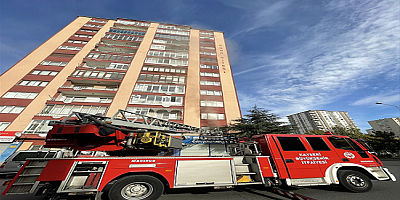 Kayseri'de bir kişi evinde çıkan yangında dumandan etkilendi