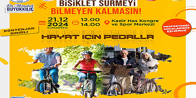 Kayseri'de Bisiklet Sürmeyi Bilmeyen Kalmayacak