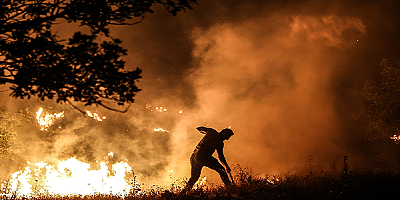 Kayseri'de çalılık yangını