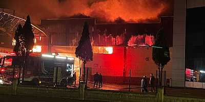 Kayseri 'de çelik kapı fabrikasında çıkan yangın söndürüldü