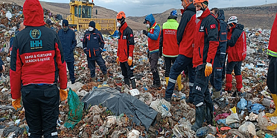 Kayseri'de çöp depolama tesisinde kaybolan işçinin cesedine ulaşıldı
