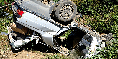 Kayseri'de otomobil devrildi1 kişi öldü