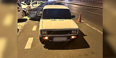 Kayseri'de drift atan sürücüye ceza
