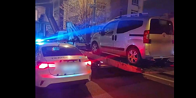 Kayseri'de drift atan sürücüye ceza